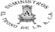 suministros el trono de la a, C.A
